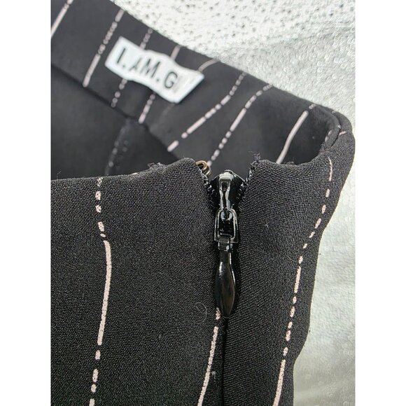 I.AM.GIA Black & White Striped Pants With Side Zipper XXS - Picture 6 of 14